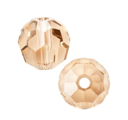 100pcs Adabele Austrian 4mm (0.16 Inch) Small Faceted Round Crystal Beads Light Peach Pink Compatible with Swarovski Crystals Preciosa - color: Peach/Pink, size: 4mm Small (100pcs)