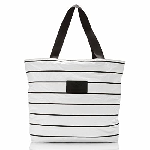 ALOHA Collection Day Tripper Tote | Lightweight, Packable, and Splash-Proof Beach Tote Bag | Easy to Clean - color: Pinstripe, size: One Size - Day Tripper Tote