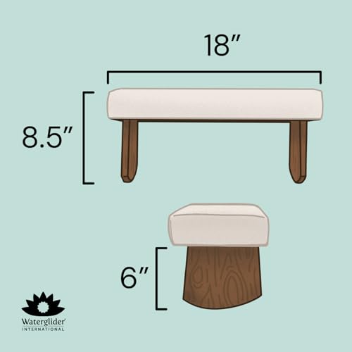 Meditation Bench (Zen Black), Seiza, Sustainable Acacia Wood with Curved Bottom Edges for the Perfect Posture, Meditation Stool, Prayer Bench, Meditation Chair, Yoga Stool - color: Zen Black