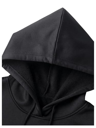 Floerns Men's Long Sleeve Hooded Casual Y2K Graphic Hoodies Sweatshirt - color: Black Cross, size: Small