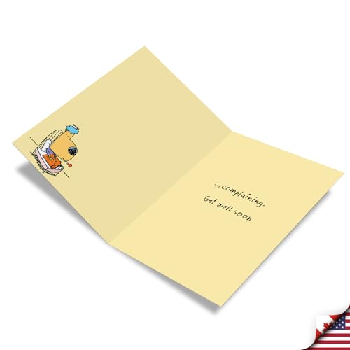 NobleWorks Jumbo Funny Get Well Card w/Envelope Old Self Cartoon J9657 - style: Old Self