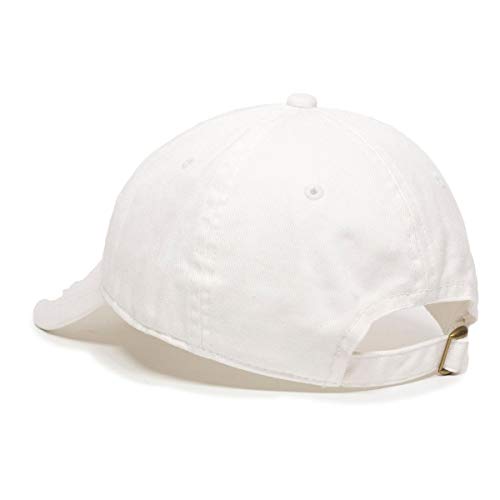 Praying Hands with Cross Baseball Cap Embroidered Cotton Adjustable Dad Hat - color: White