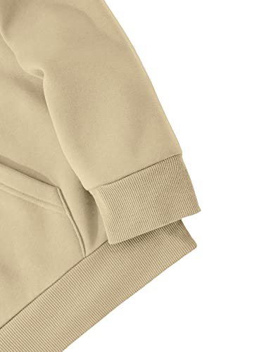 Floerns Men's Long Sleeve Hooded Casual Y2K Graphic Hoodies Sweatshirt - color: A Khaki, size: Small