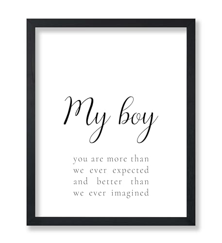Monem Art My Boy Poster - Little Boy Print - Typography Illustration - Positive Quotes Design - Baby Boy Visual - Nursery Art - Great Boy's Room or Playroom Wall Decor - 8x10 UNFRAMED Wall Decor - color: Style-07, size: 8"L x 10"W