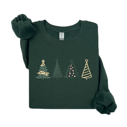 Embroidered Christmas Sweatshirts Festive Holiday Pullover Gifts with Unique Designs for Men and Women - color: Design 3