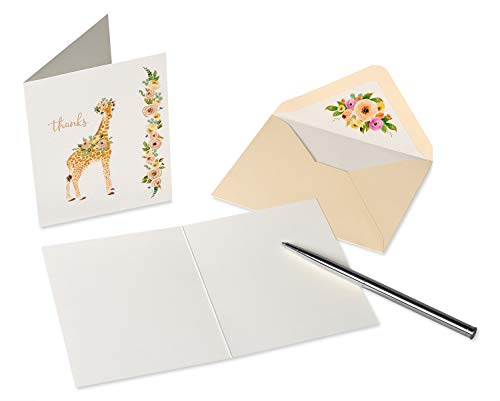 Papyrus Baby Thank You Cards with Envelopes, Elephant & Giraffe (20-Count) - color: Elephant & Giraffe