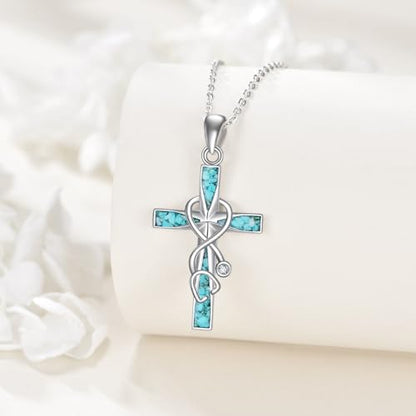 ONEFINITY Cross Necklace 925 Sterling Silver Cross Pendant Religious Jewelry Gifts - style: Nurse Cross Necklaces