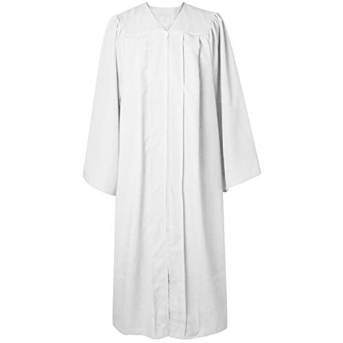 GraduatePro Baptism Choir Robe Adult Clergy Church Pastor Pulpit Robes Preachers Confirmation Robe Unisex Red/White - size: 54FF