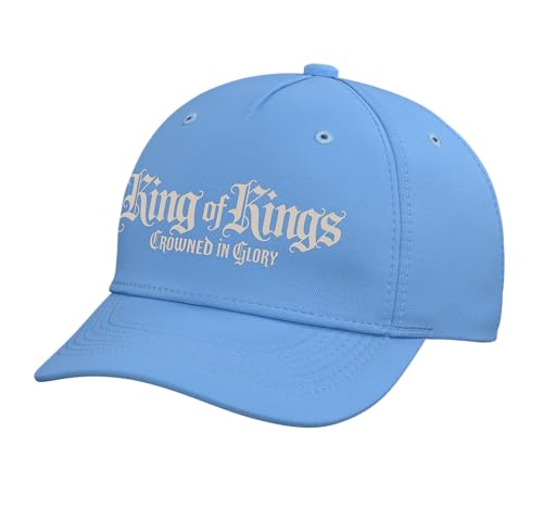 Kings of Kings Jesus Hat Gospel Faith Bible Verse Adjustable Baseball Hat - color: Light Blue
