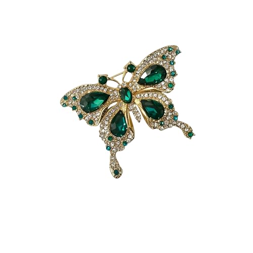 Brooch Pins For Women Fashion Elegant Brooches Lapel Badges Coat Sweater Scarves Shawl Dress Accessory Wedding Party Prom Jewelry - color: Green-A