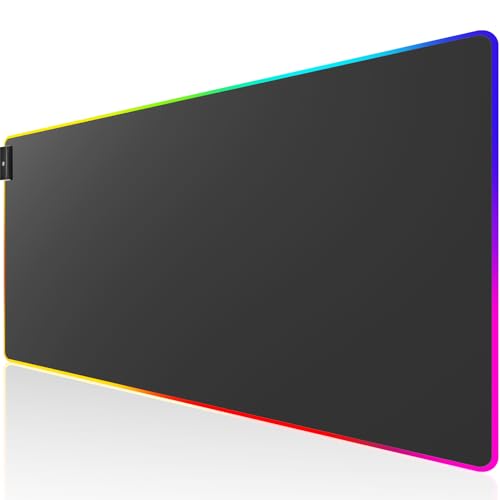 KTRIO RGB Large Gaming Mouse Pad, 31.5 x 15.7 in, RGB Black, XXL - color: RGB Black, size: 31.5l X 15.7w Inches