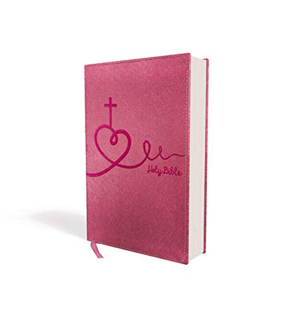 NIV, Bible for Kids, Leathersoft, Pink, Red Letter, Comfort Print: Thinline Edition (Easy-to-Read, Easy-to-Carry)