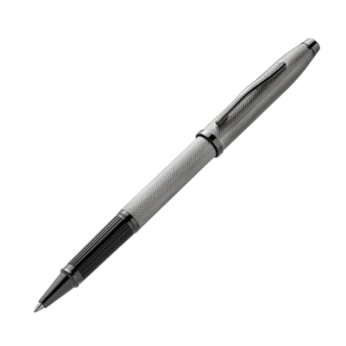 Cross Century II Slate Gray Diamond Pattern Ballpoint Pen, Black Ink - color: Grey
