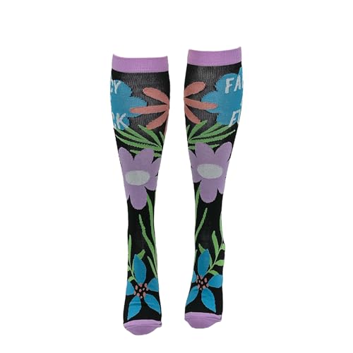 Cute and Funny Compression Socks for Women and Men with Funny Sayings - color: Fancy as Fuck