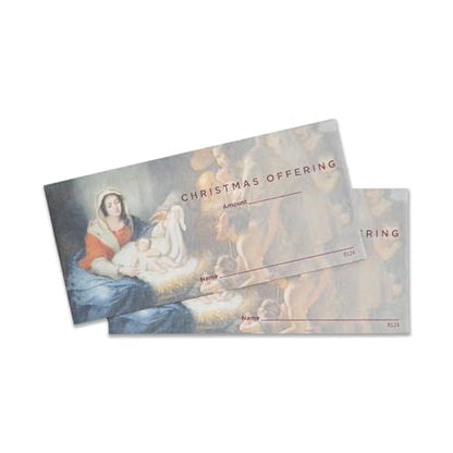 Christmas Offering Envelopes for Church | 3" x 6 5/16" | Pack of 100