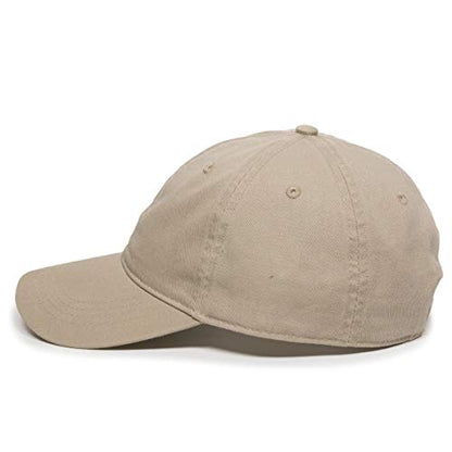 Praying Hands with Cross Baseball Cap Embroidered Cotton Adjustable Dad Hat - color: Khaki