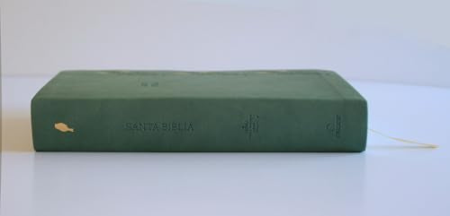 Biblia RVR 1960 Letra gigante símil piel verde con pájaros (Edición cantos pintados) / Spanish Bible RVR 1960 Giant Print Handy Size Leathersoft Green (Spanish Edition)