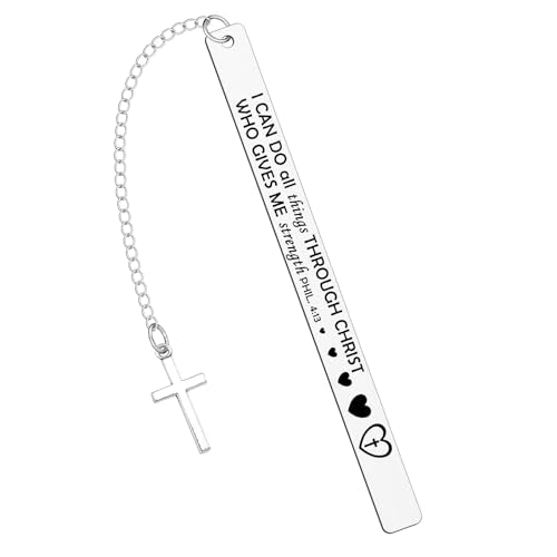 Bible Bookmarks Inspirational Metal Bookmark Gift for Book Lovers Religious Baptism Birthday Confirmation Gifts Bible Study Supplies - color: Religious Bookmark 10
