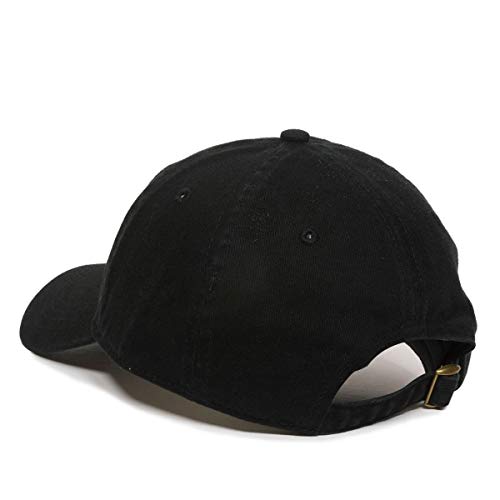Praying Hands with Cross Baseball Cap Embroidered Cotton Adjustable Dad Hat - color: Black