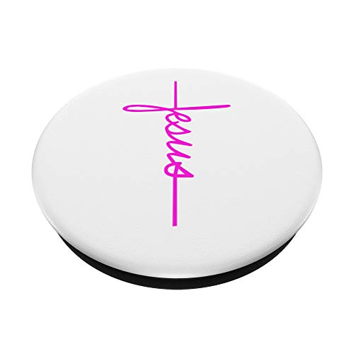 Jesus Cross Christian PopSockets Lovely Gift Idea Women PopSockets PopGrip: Swappable Grip for Phones & Tablets