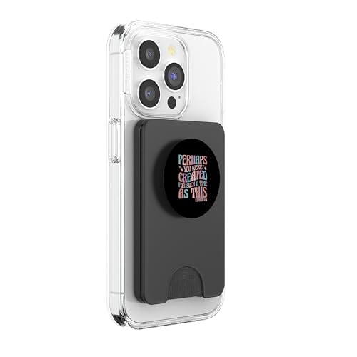 Perhaps You Were Created For Such A Time As This Esther 4:14 PopSockets PopWallet for MagSafe - style: Magnetic PopWallet