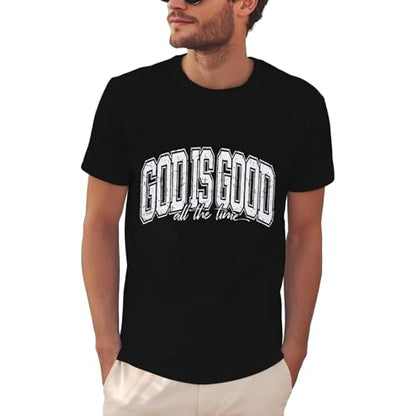 Christian Shirts for Men：Faith Cross Printed T-Shirts Christian Jesus Faith Shirts Holy Bible Tees - color: Black3, size: Medium