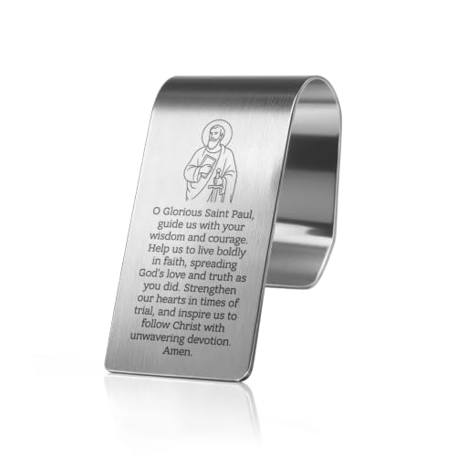 Catholic Prayer Car Visor Clip, Christian Sun Visor Clip for Driver - color: Silver31