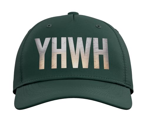 YHWH Christianity Jesus Christian Faith Adjustable Baseball Hat - color: Dark Green