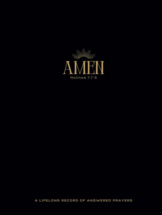 Men’s Answered Prayer Legacy Journal | A Lifelong Record of Answered Prayers | Matthew 7:7-8: Hardcover in Black