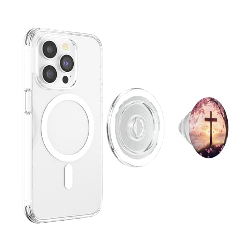 Christian Cross PopSockets PopGrip for MagSafe - style: Magnetic PopGrip