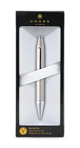 Cross X Refillable Gel Ink Rollerball Pen, Chrome Appointments, Includes Branded Retail Packaging - Graphite Grey - color: Graphite Gray