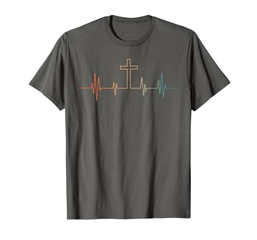 Unique Christan Art for Men Women Cross Jesus Religious T-Shirt - color: Asphalt Grey, size: X-Large