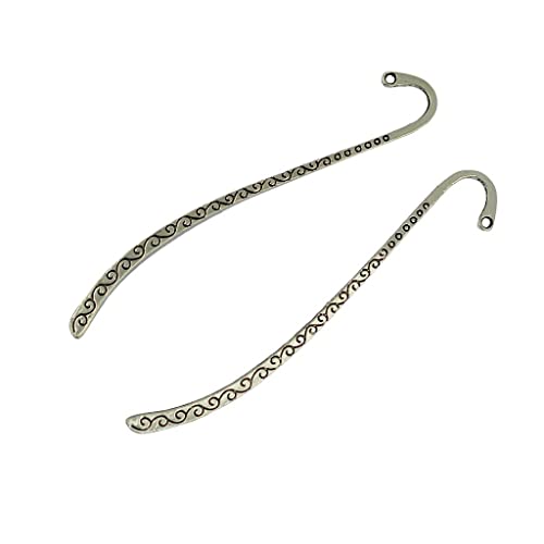 Esquirla 30x Retro Silver Bookmark Metal Charms Pendant for - color: 30pcs Tibetan Silver