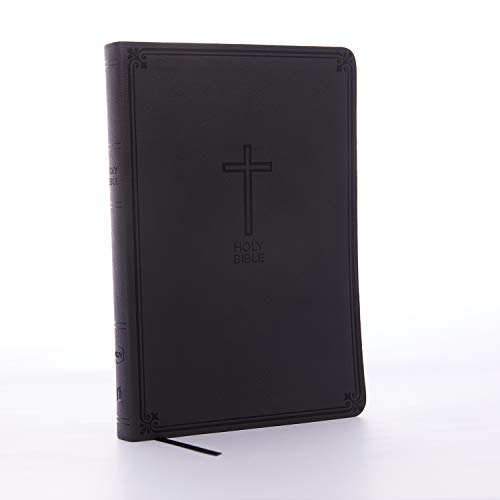 NKJV, Value Thinline Bible, Large Print, Charcoal Leathersoft, Red Letter, Comfort Print: Holy Bible, New King James Version