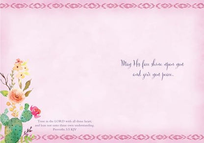 Floral Wreath Get Well Card, 5 x 7 Inches, 1 Count - color: Floral Wreath I