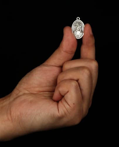 COTTVOTT Saint Therese of Lisieux/Saint Mother Teresa of Calcutta/Divine Mercy Jesus/Mater Dolorosa Patron Saint Medal Charm Pendant for DIY Rosary Necklace Bracelet Jewelry Making Part - color: 30pcs-Jesus ECCE Homo medal