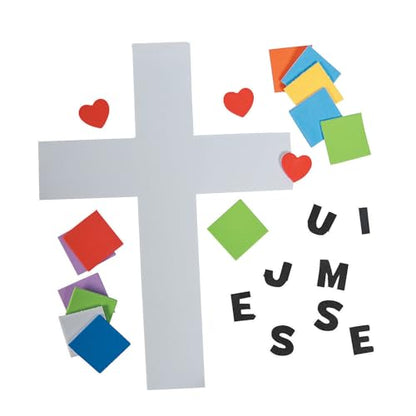 Fun Express I Love You Jesus, Jesus Loves Me Cross Craft Kit