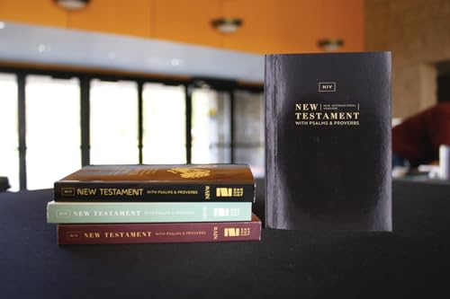 NIV, New Testament with Psalms and Proverbs, Pocket-Sized, Paperback, Black, Comfort Print