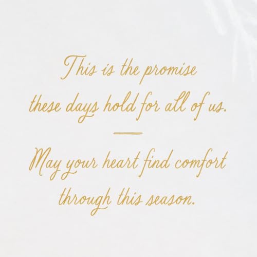 Hallmark Holiday Sympathy Card (May Your Heart Find Comfort) - size: 5 inches x 7.2 inches, style: May Your Heart Find Comfort