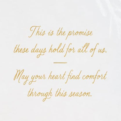 Hallmark Holiday Sympathy Card (May Your Heart Find Comfort) - size: 5 inches x 7.2 inches, style: May Your Heart Find Comfort