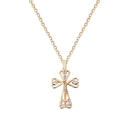 Cross Pendant Necklace for Women Jewelry Gold Cross Necklaces for Women Cross Necklace Minimalist Trendy Jewelry Valentines Day - style: CN12