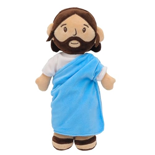 Yelakey Jesus Plush Doll, 11.8" Stuffed Plushie Religious Toy for Kids - color: 11.8inch/Blue
