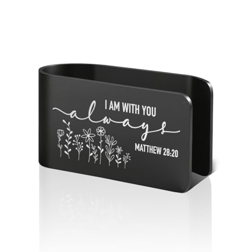 Matthew 28:20 Car Visor Clip, Black Visor Clip for Christian Driver - color: Black05