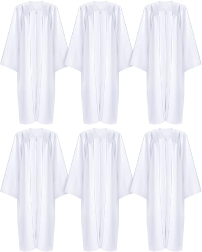 Toulite 6 Pcs Choir Robes for Church Adults - color: White, size: Size 51