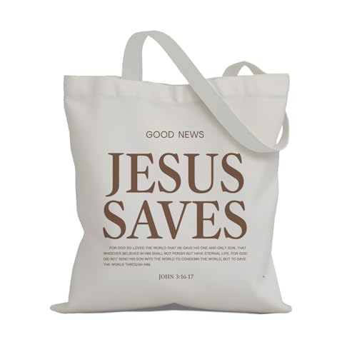 Christian Canvas Tote Bag,Christian Bags For Women. - color: White Christian Totebag-10