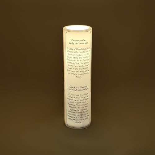 Our Lady of Guadalupe, LED Flameless Devotional Prayer Candle