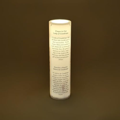 Our Lady of Guadalupe, LED Flameless Devotional Prayer Candle