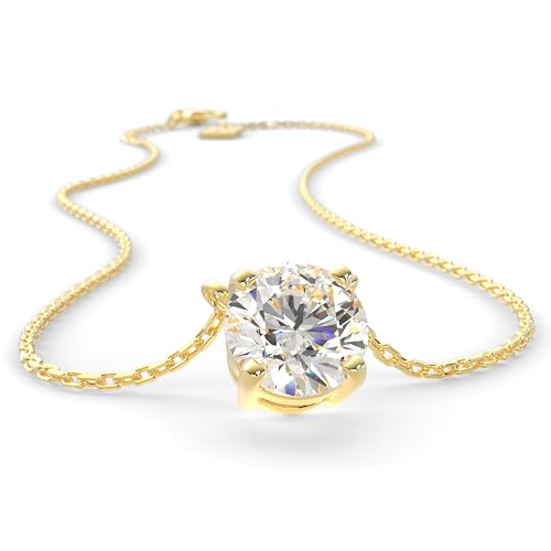 SERASAR Premium Necklace Women| 316L Stainless-Steel | 18 Carat - color: Gold, style: Zirconia
