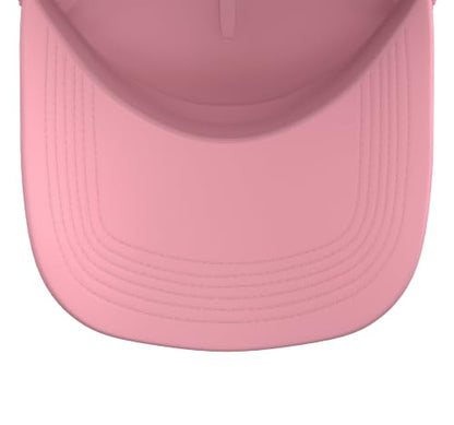 Take Courage It is I. Don't Be Afraid Bible Verse Art Trucker Hat with Adjustable Mesh Back - color: Pink