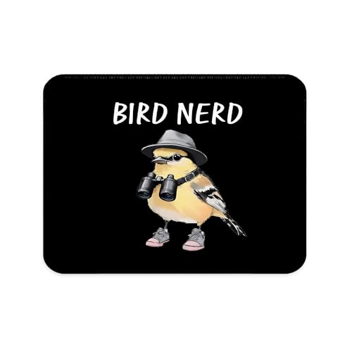 Bird Nerd Gifts Mouse Pad, Bird Lover Watcher Gifts, Funny Birding Wildlife Mouse Pad for Home Office Computer Laptop Desk Accessories, 9.5x7.9 Inch - color: Bird Lover